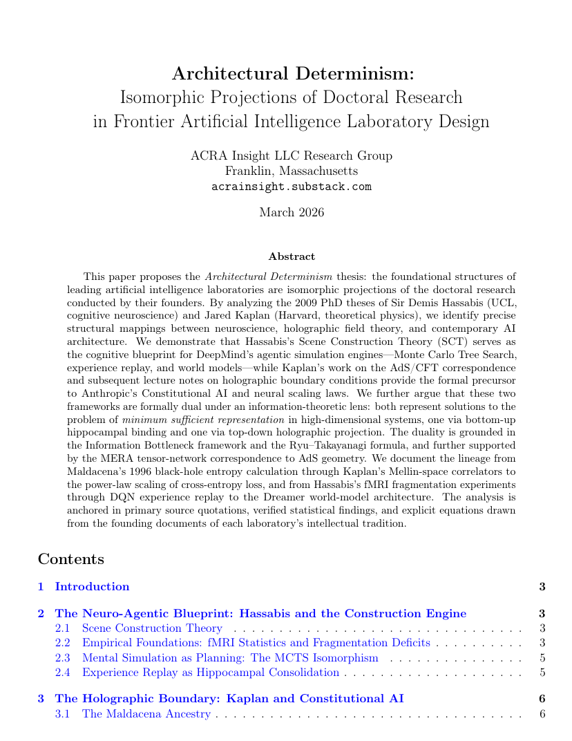 Architectural Determinism preprint cover